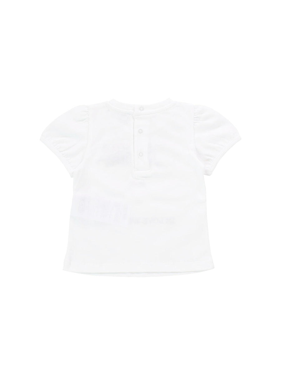 T-shirt bianca In love we trust MDM03DLAA22 10101 Moschino 