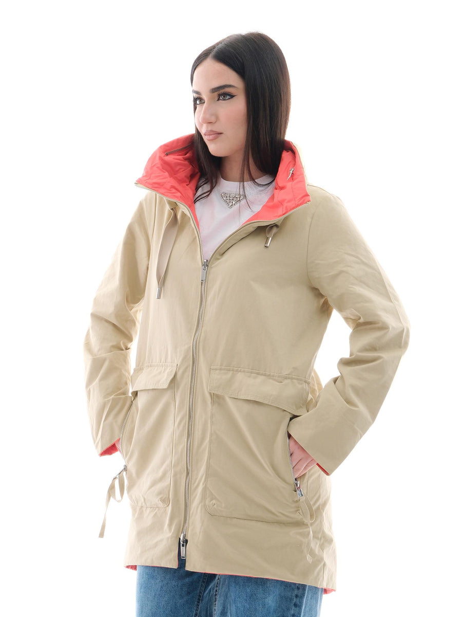 Parka reversibile Rino e Pelle "Maxime" beige MAXIME CAMEL/CORAL Rino & Pelle 