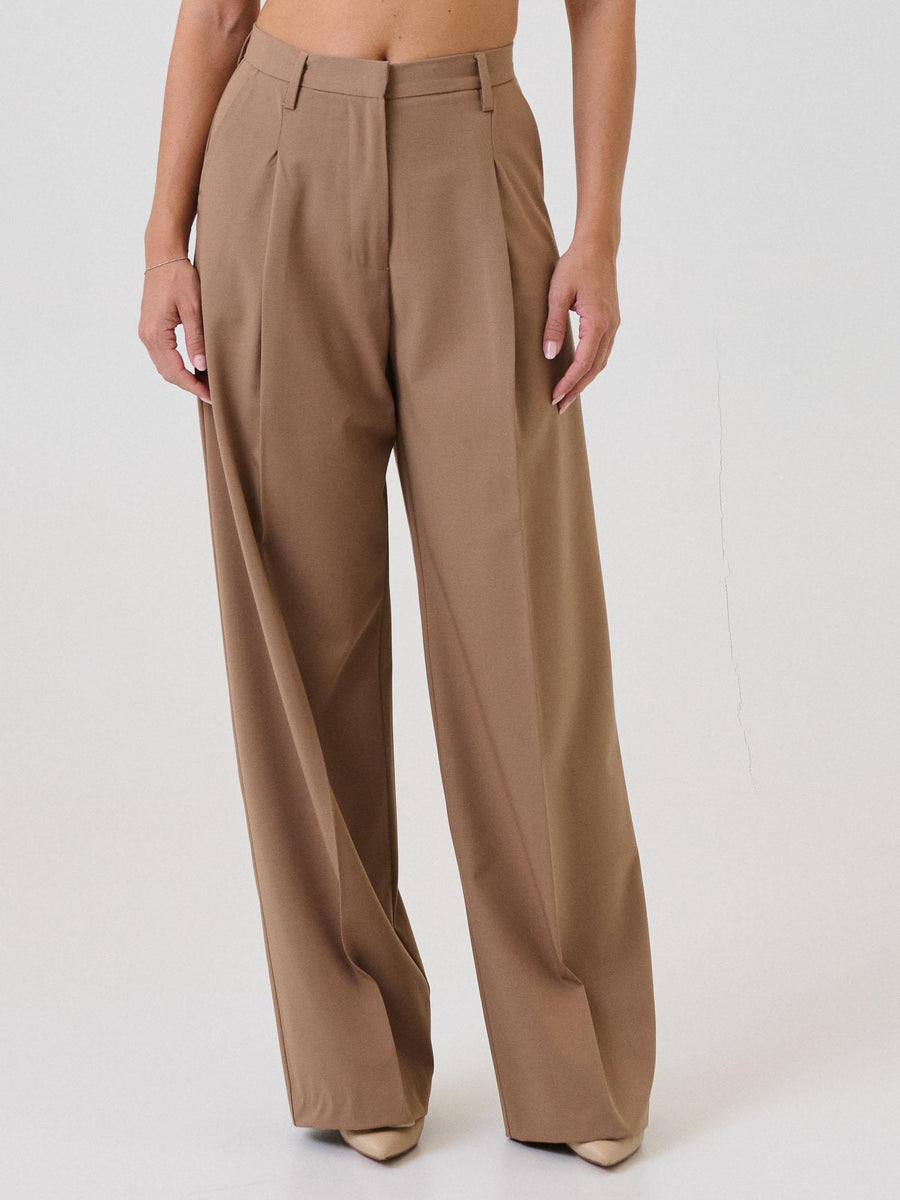 Pantalone a zampa Silence Limited cammello con pinces frontali SD2055 CAMEL Silence Limited 