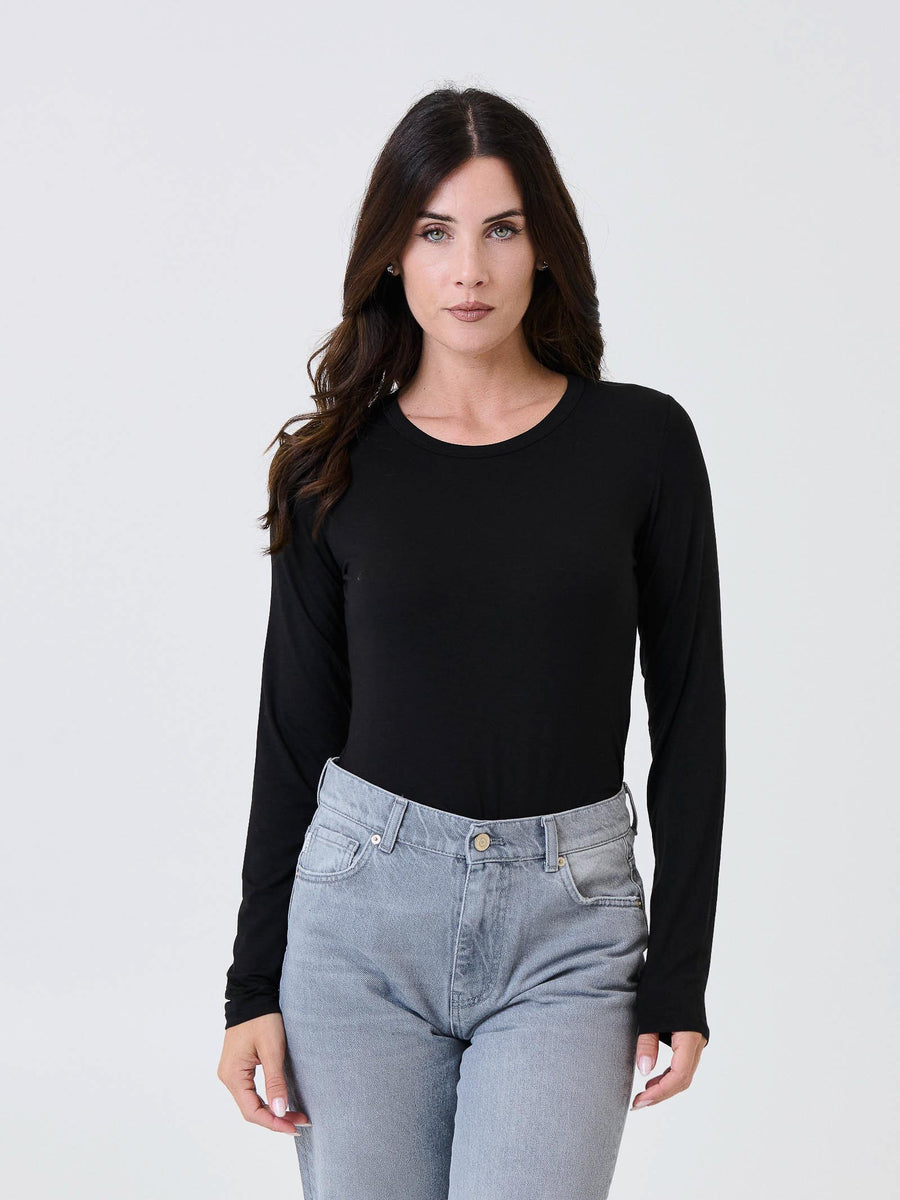 Maglia a maniche lunghe Kontatto nera MR5004C NERO kontatto 