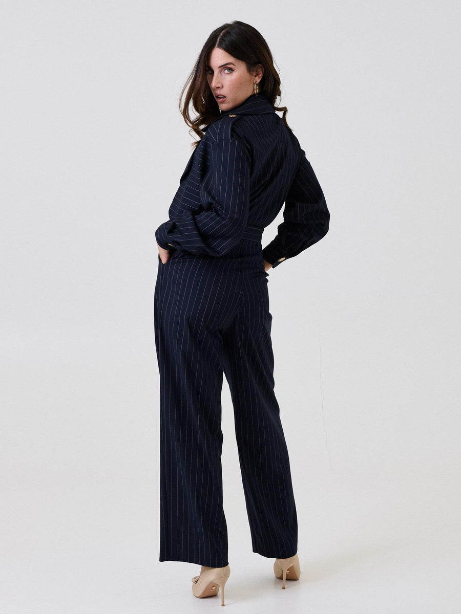 Jumpsuit "Stripe" Silence Limited bllu navy a righe TUT664 NAVY Silence Limited 