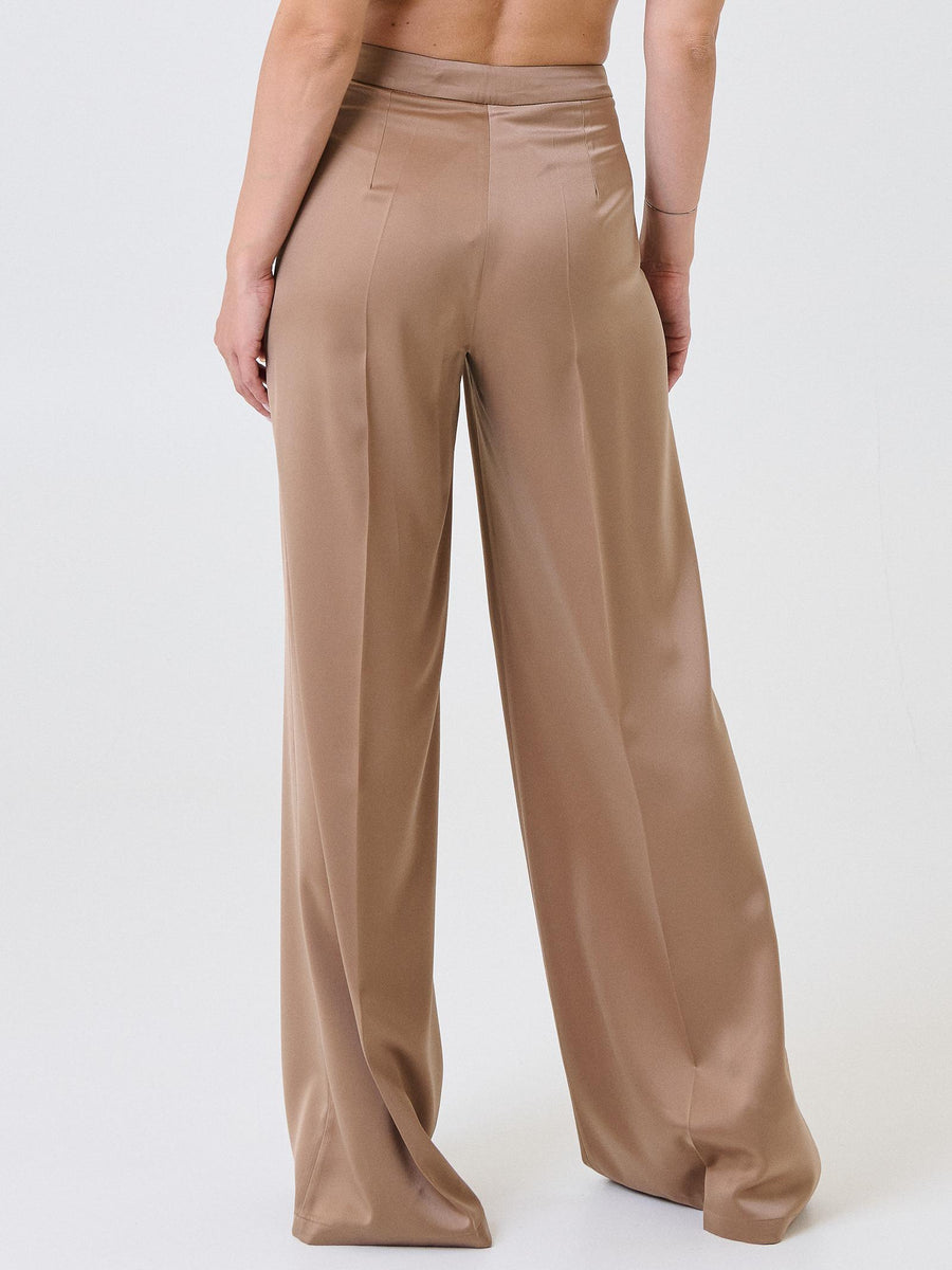 Pantalone a palazzo "allure" Silence Limited caffè PAF4SAT LIGHTCOFFEE Silence Limited 
