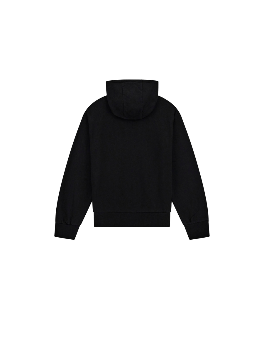 Felpa con cappuccio Guess nera con logo tono su tono J5YQ21KAV34 JBLK Guess 