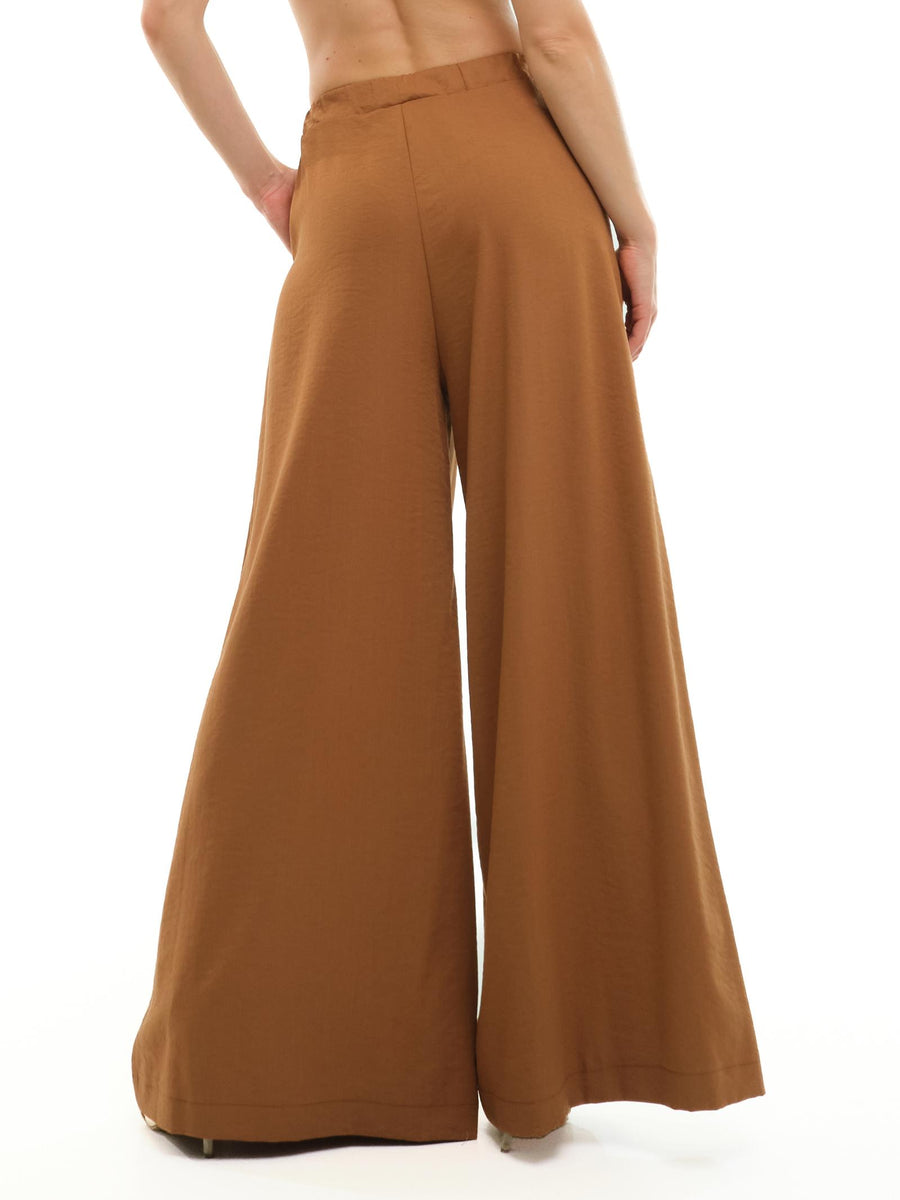 Pantalone ampio Imperial tabacco a vita alta P4G4JYI TABACCO Imperial 