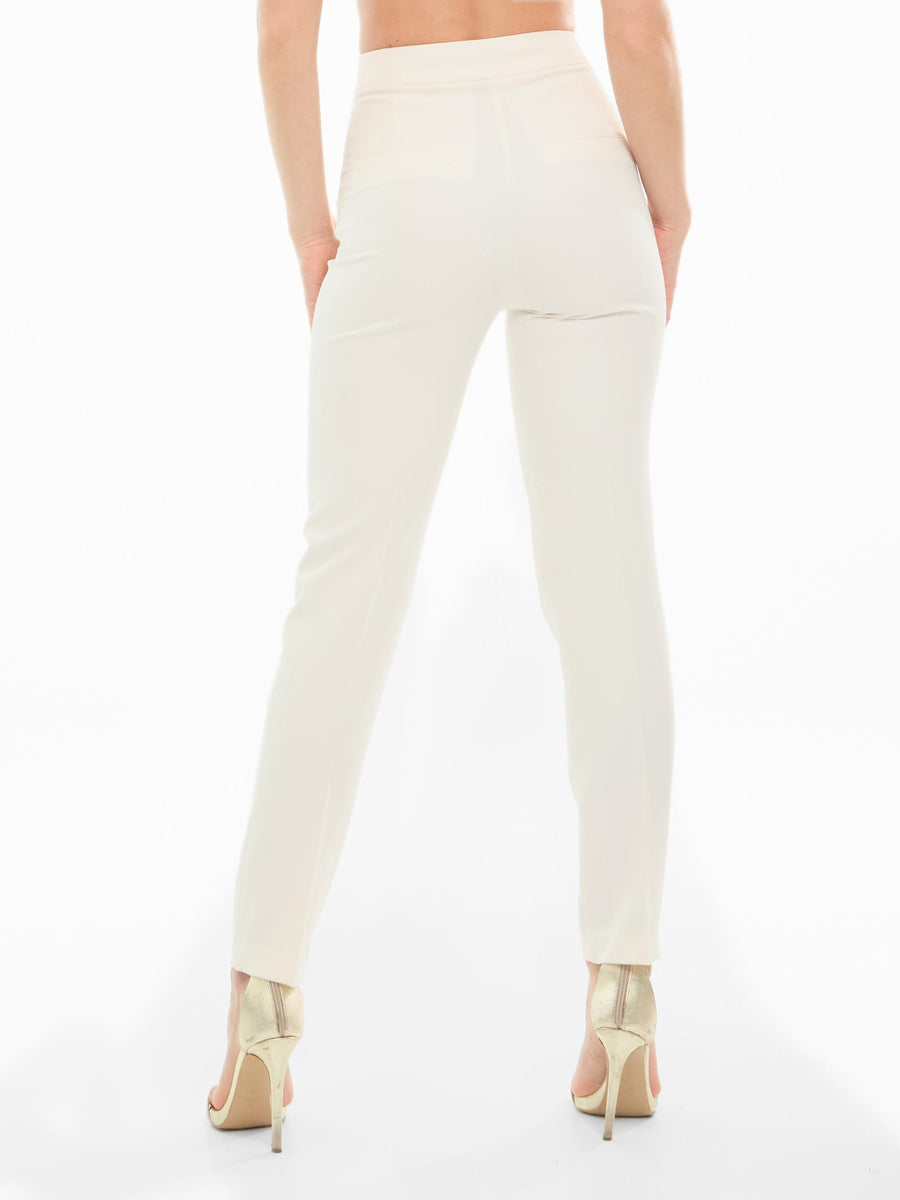 Pantalone "shawl" Silence Limited bianco latte PA285 MILK Silence Limited 