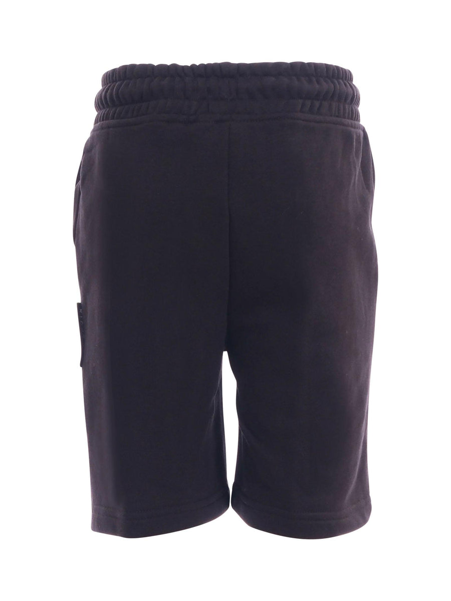 Bermuda John Richmond nero con logo verticale in rilievo RBP25009BE BLACK John Richmond 