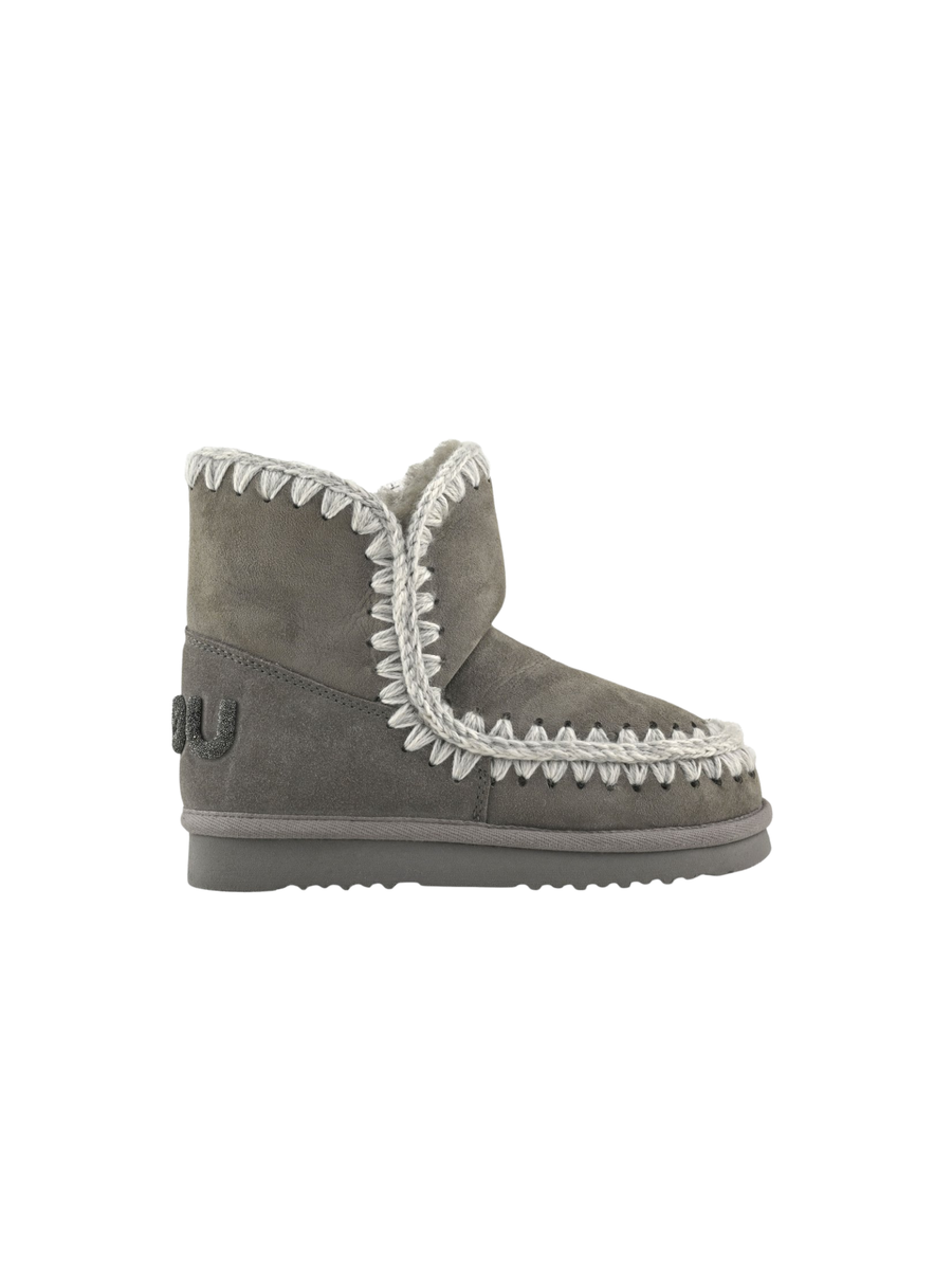 Mou "Eskimo 18 Suede - Glitter Logo" grigio scuro MU.FW101050A NGRY Mou 