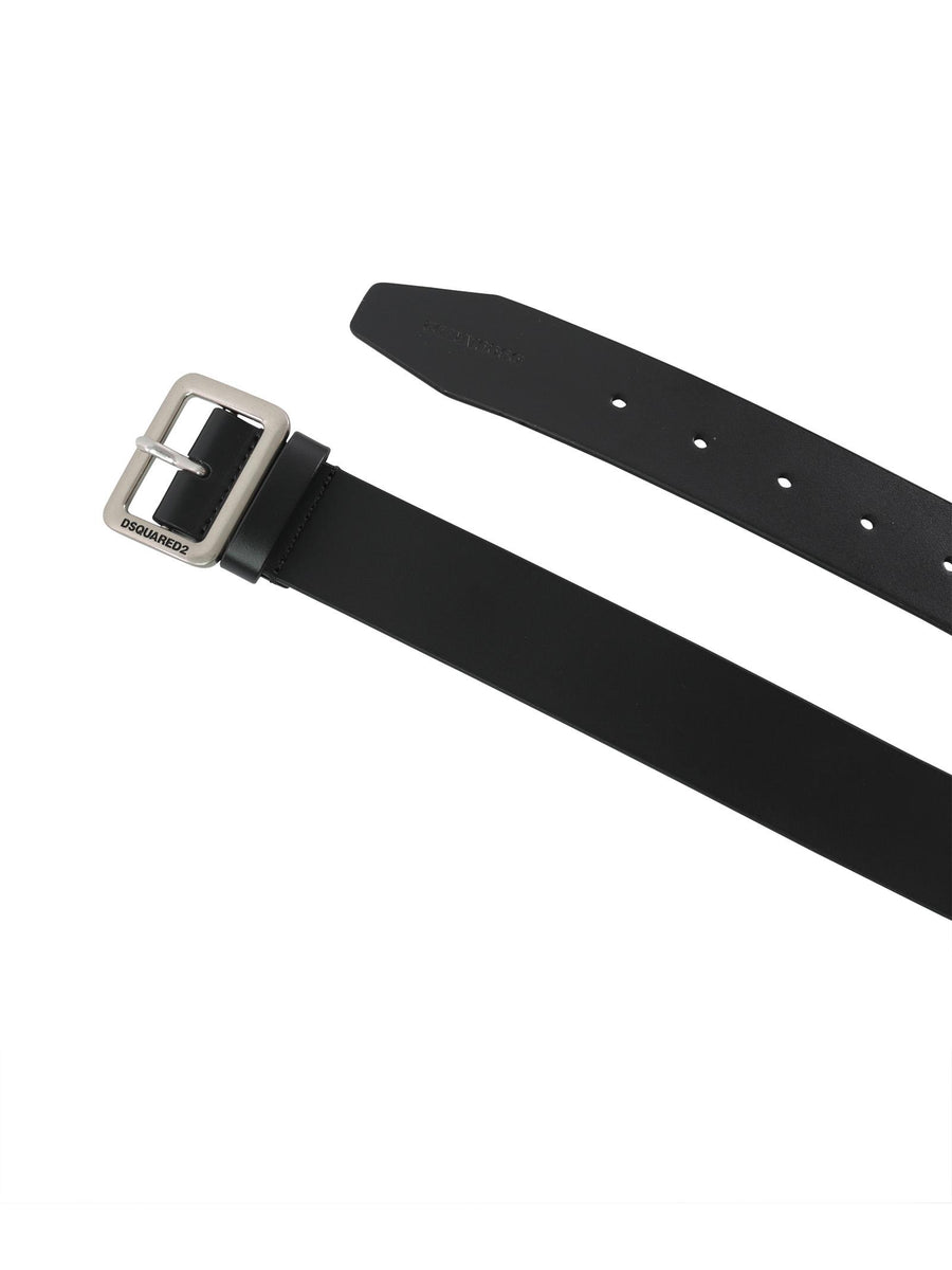 Cintura in ecopelle nera DQ1271D005Z DQ900 Dsquared 