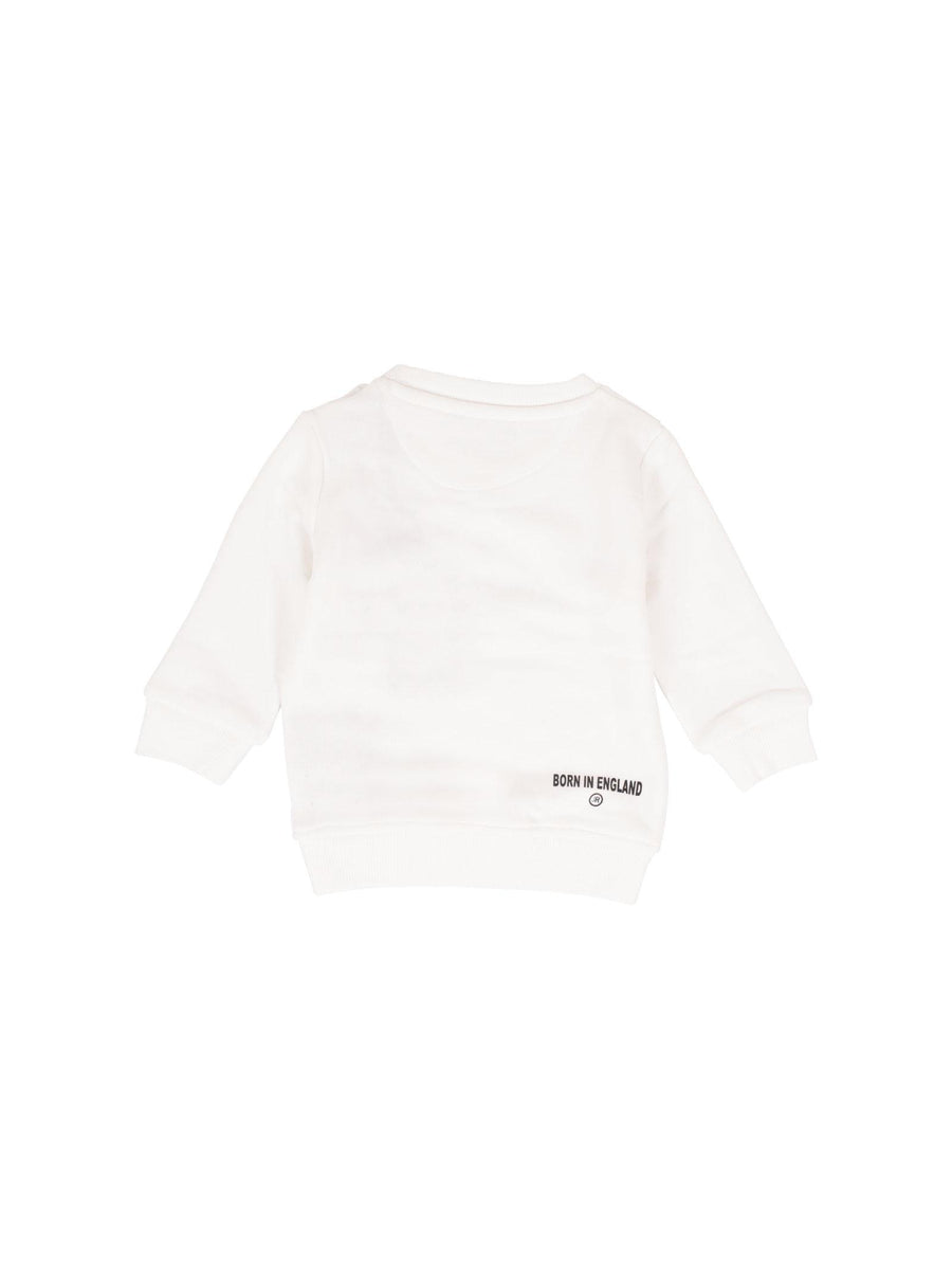 Felpa John Richmond bianca logo lettering "50%Rock / 50% Roll" RIA24035FE WHI John Richmond 