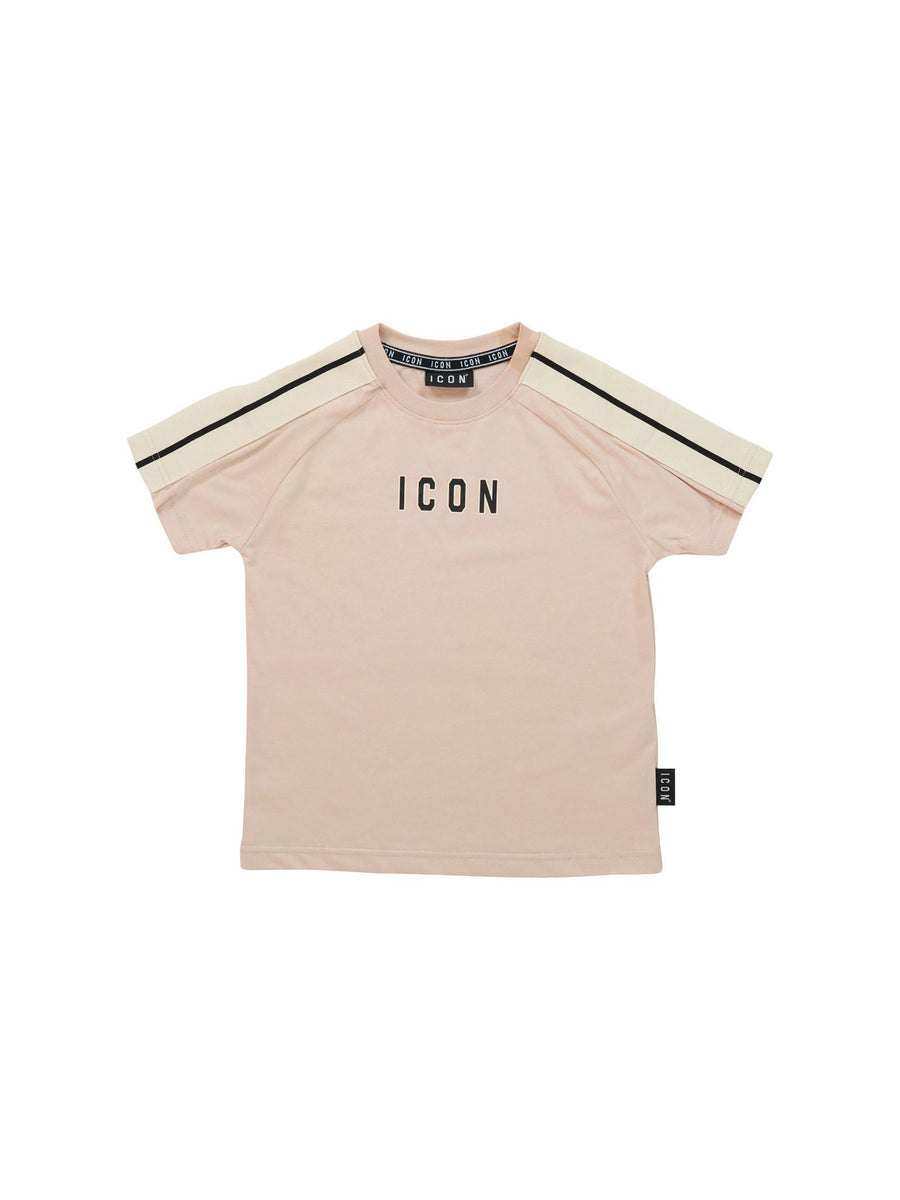T-Shirt Icon avorio con bande sulle spalle S00780 AVORIO Icon 