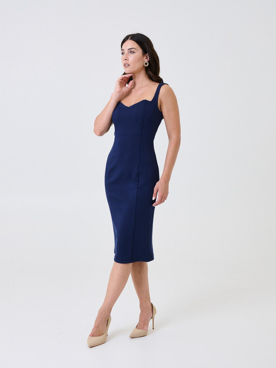 Abito tubino Silence Limited blu navy SLAB008 NAVY Silence Limited 