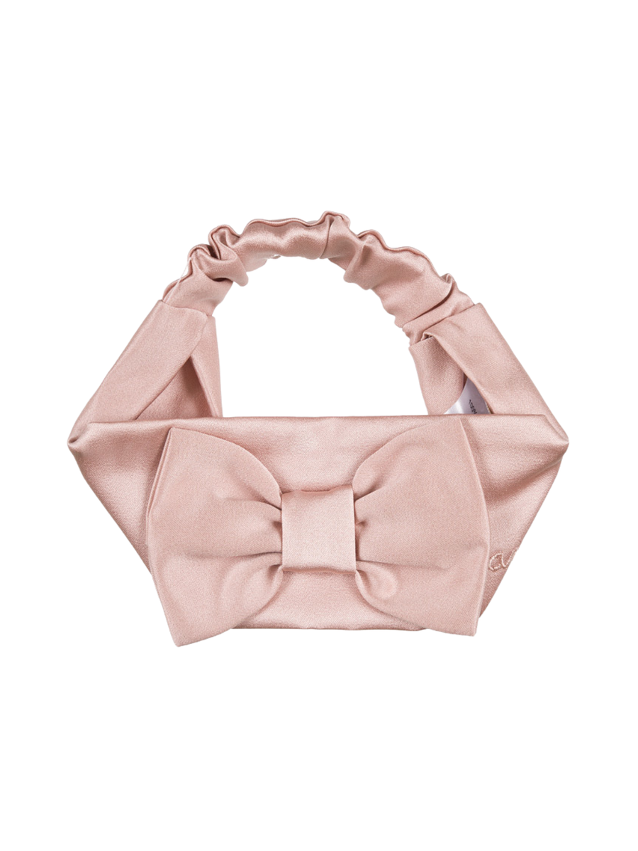 Fascia per capelli Nanan rosa con fiocco in raso E25509 R Nanan 