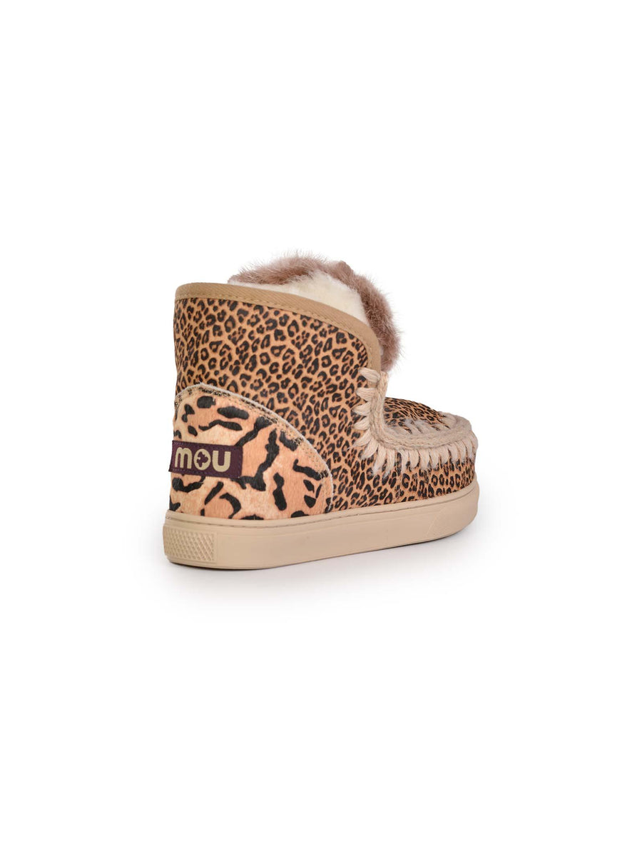 Sneakers eskimo  con patchwork animalier FW111007D POSMCH Mou 