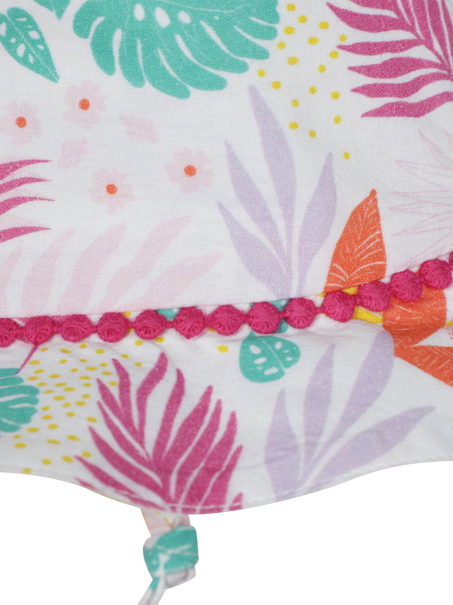 Cappello tropical con nastri Y01026 BIANCO Carrement Beau 