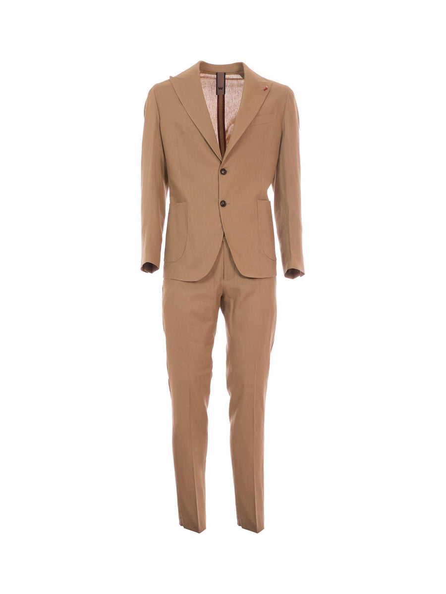 Abito Mulish nocciola in misto lino CANARIE ABS812 NOCC Mulish 