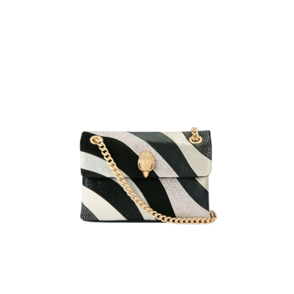 Borsa "Mini Kensington" Kurt Geiger nero e bianco 365 UNI Kurt Geiger 