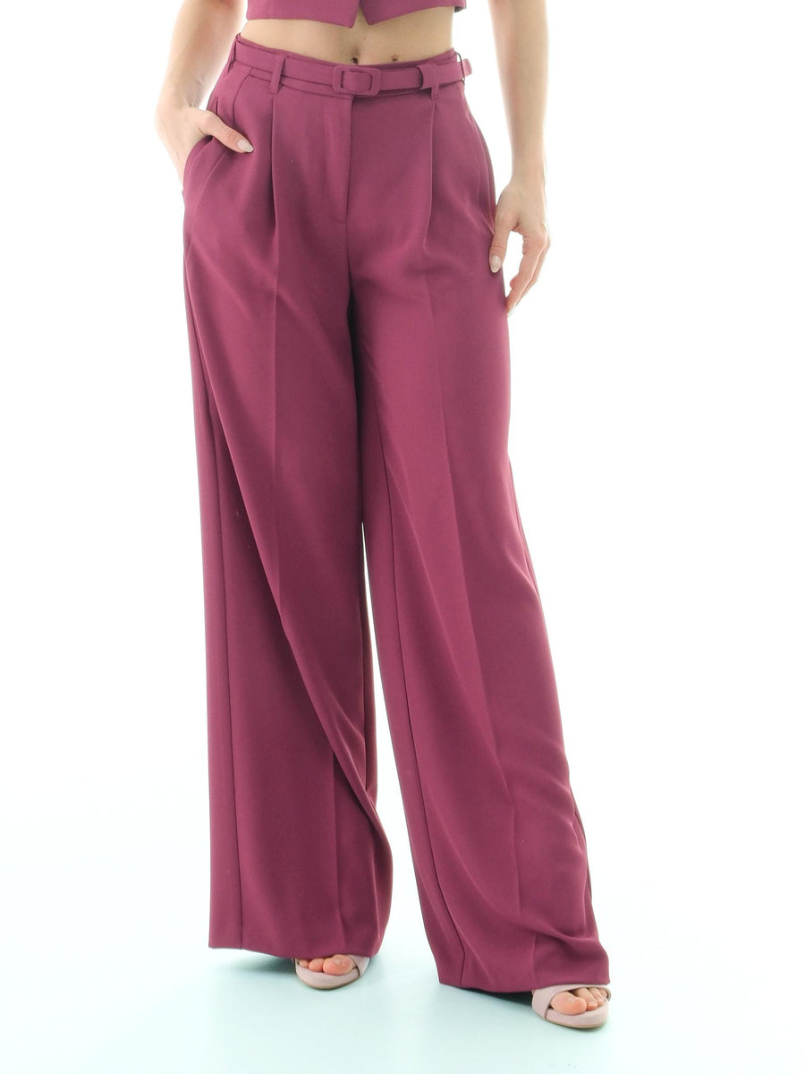 Pantalone a palazzo Imperial magenta con cinturino P4W3JHXC MAGENTA Imperial 