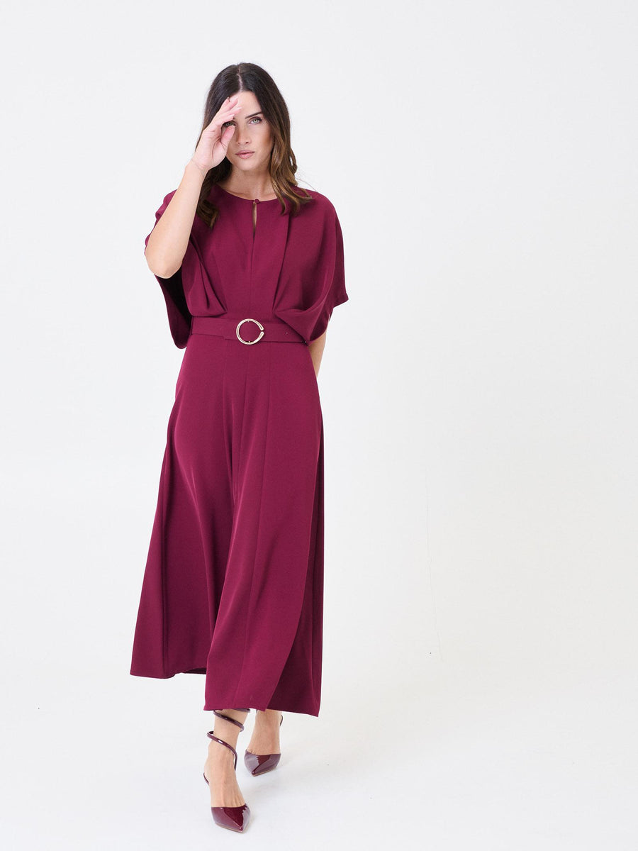 Abito con maniche a kimono Imperial rosso vino con cintura AFSVKJKC VINO Imperial 
