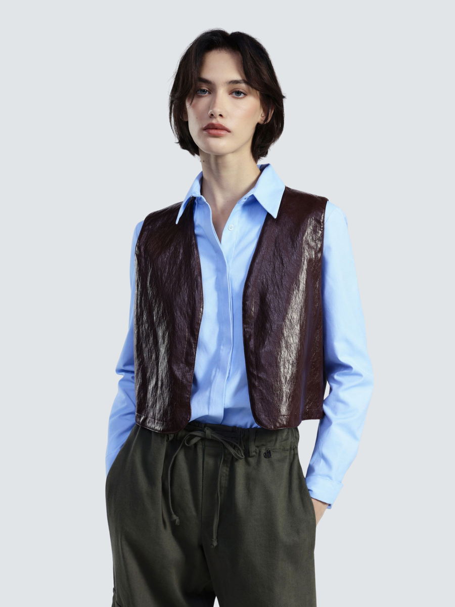 Gilet corto Dixie bordeaux senza chiusura LAH8KEZ BORDEAUX Dixie 