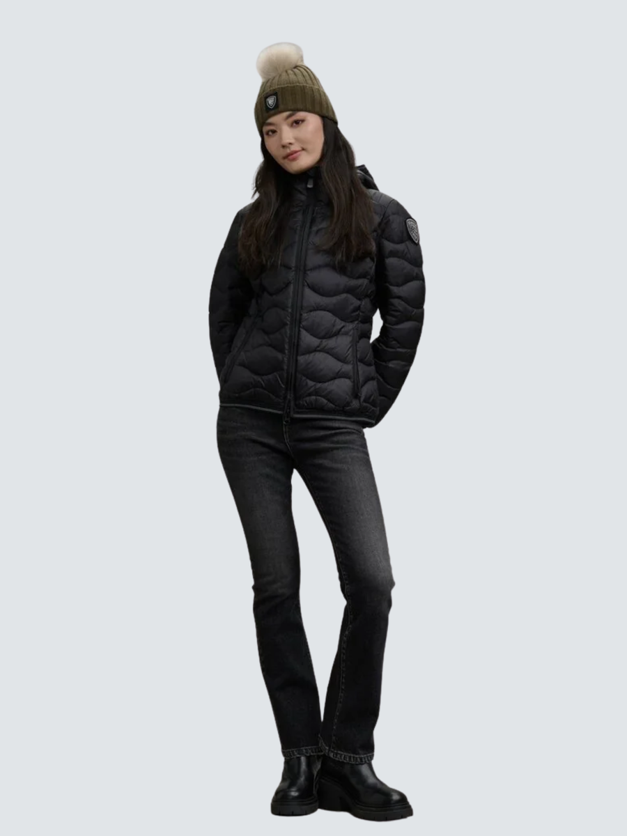 Giubbino ad onde "Camelia" Blauer nero BLDC03095 999EI Blauer 