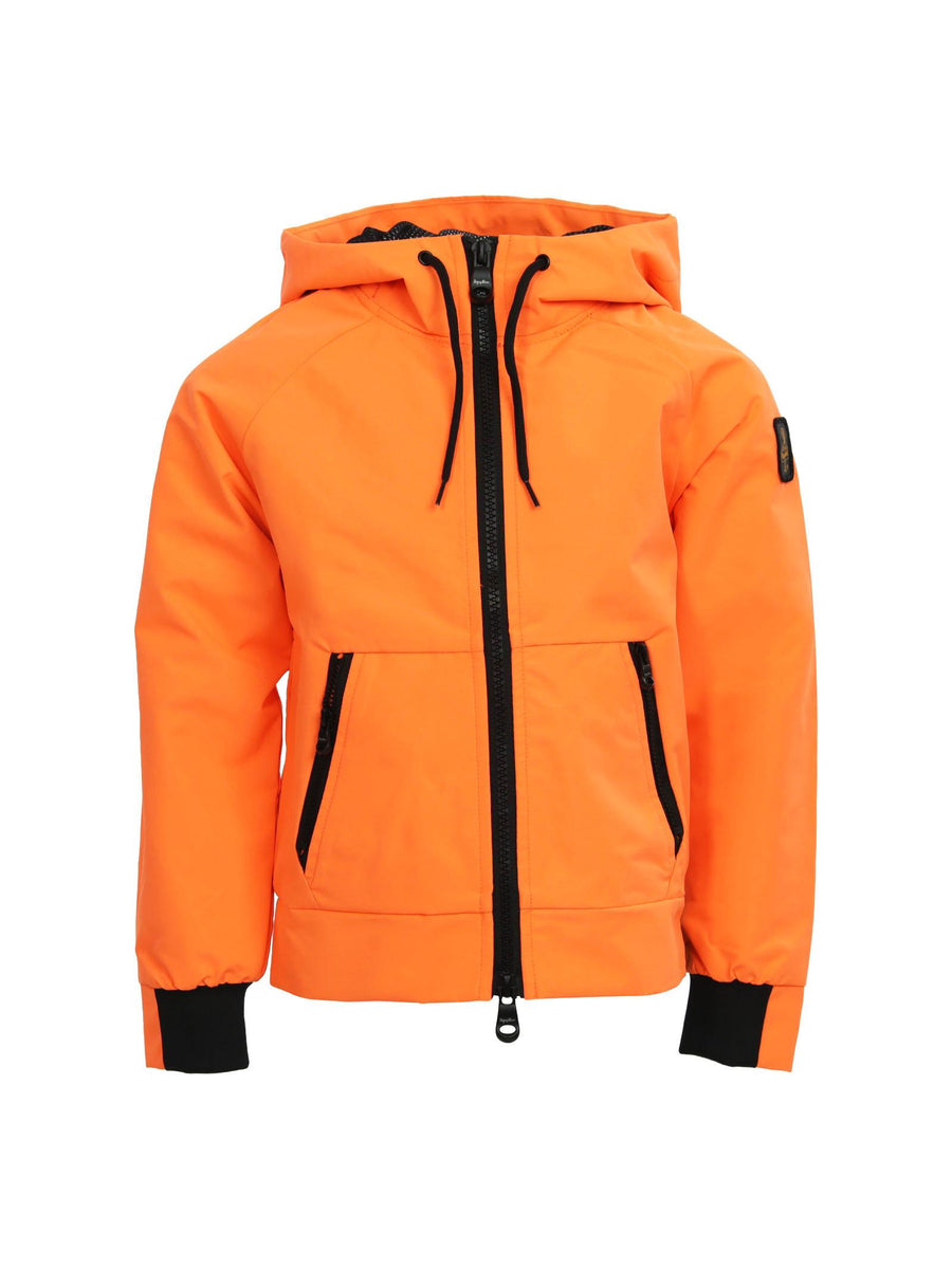 Giubbino arancione fluo foderato con profili neri RW483 ARA/NE Refrigiwear 