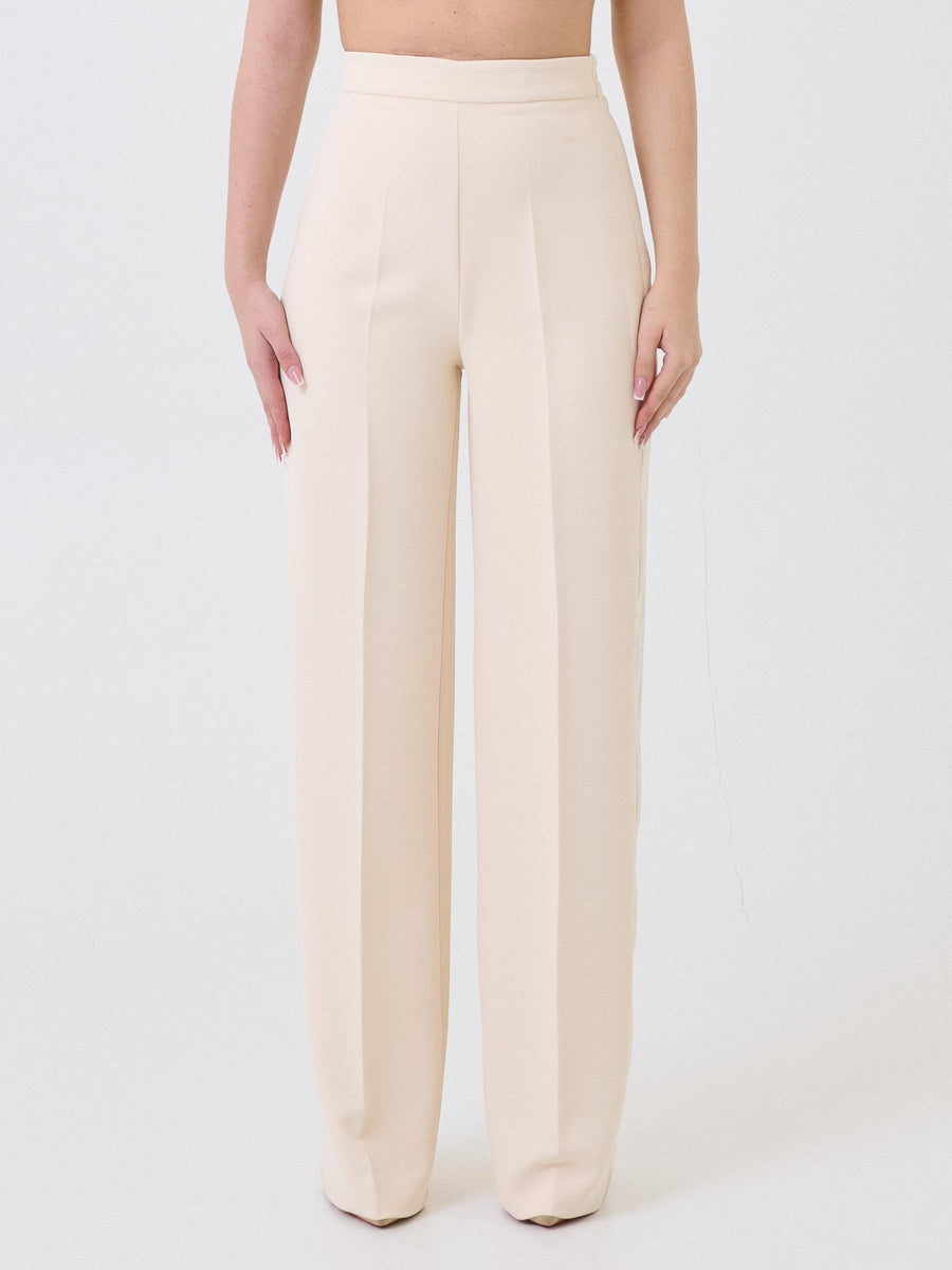 Pantalone Silence Limited crema con bande laterali in raso PA2211 CREAM Silence Limited 