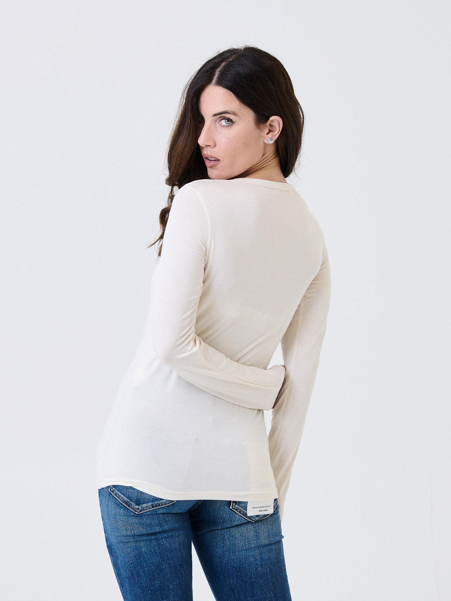 Maglia a maniche lunghe Kontatto avorio MR5004C AVORIO kontatto 