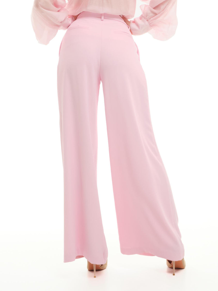 Pantalone a gambia ampia Vicolo rosa con pinces TD1678 ROSA Vicolo 