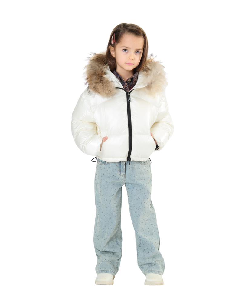 Jeans Tobetoo azzurro con strass all over TB998W25 JEA Tobetoo 