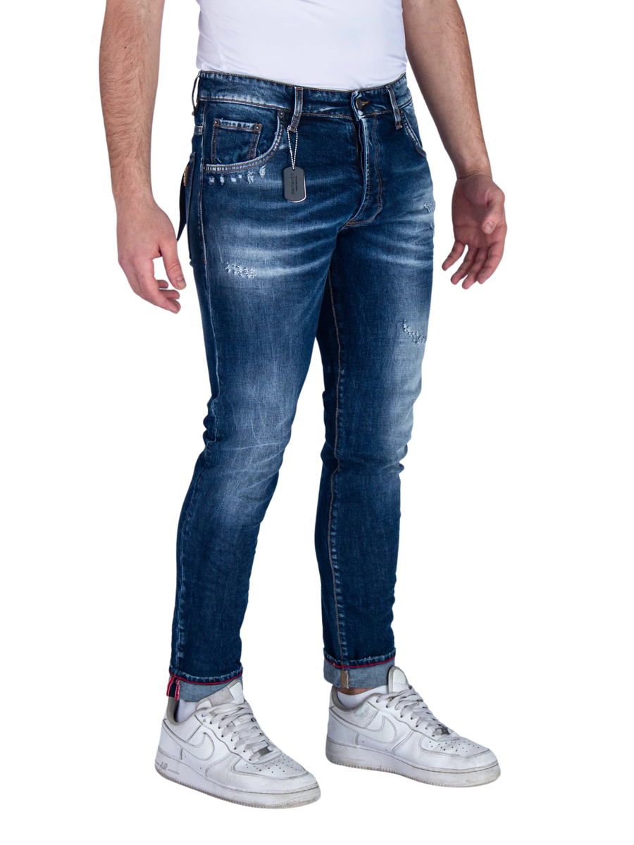 Jeans "Regular" Patriot blu in denim SKYC08 DNM Patriot 