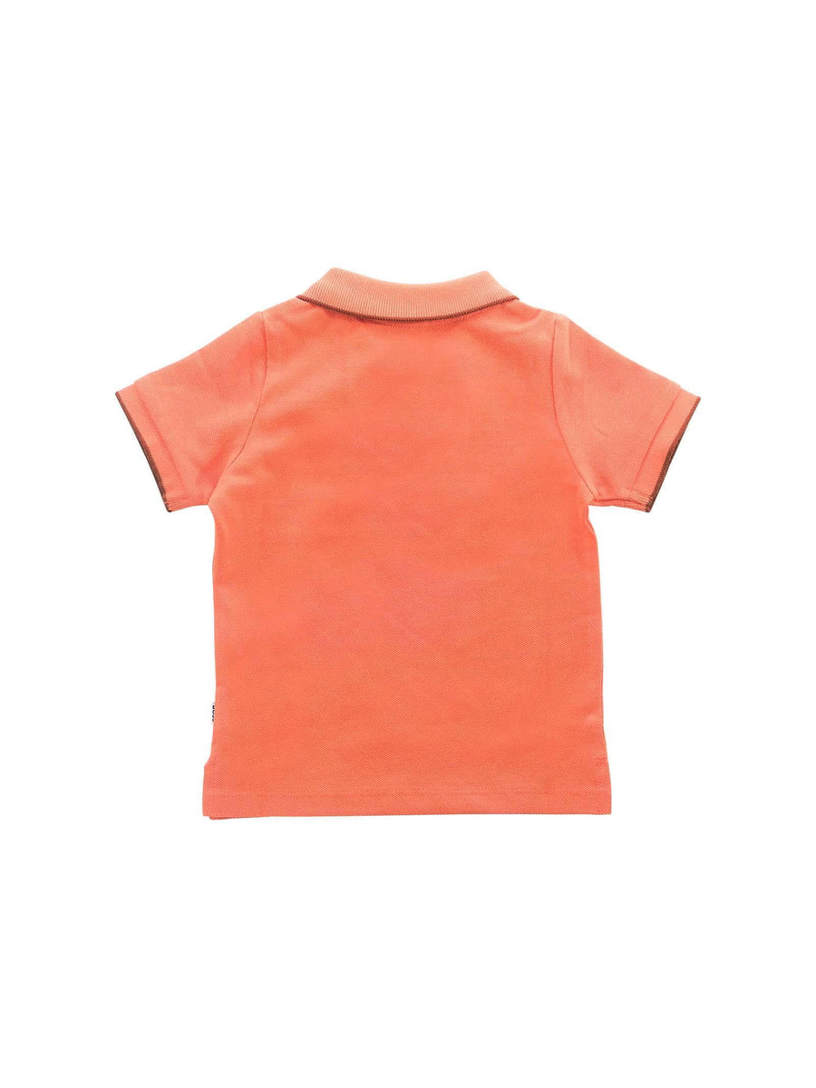 Polo Boss arancione con stampa logo sul petto J52094 415 Boss 