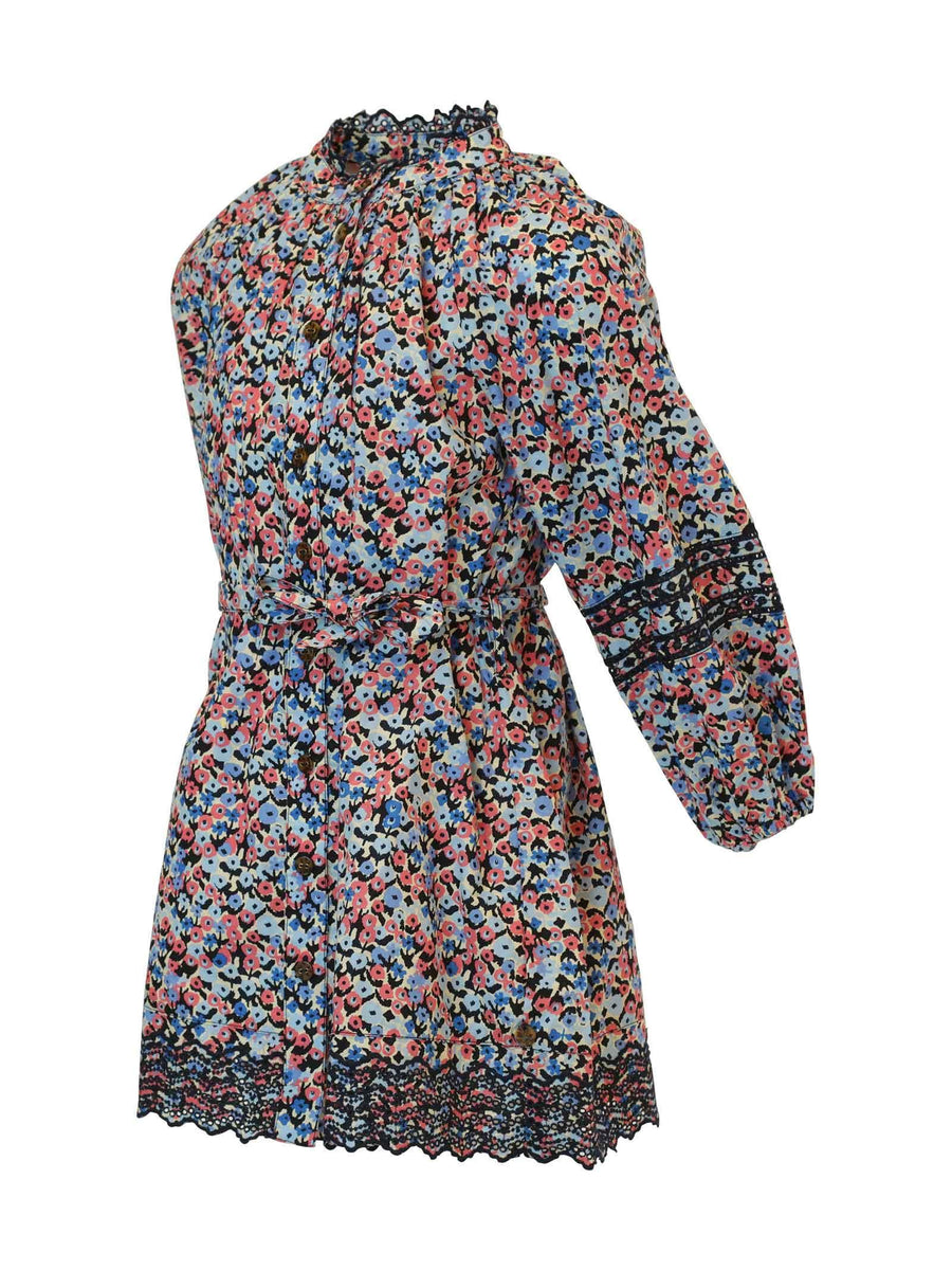 Abito camicia floreale blu 168259 0604 Scotch & Soda 