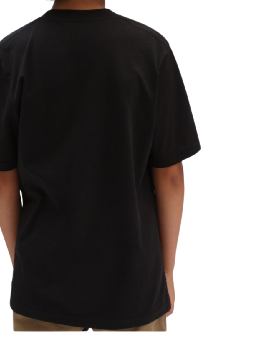 T-Shirt Vans nera con piccola stampa logo VN0A4MQ3 BLK1 Vans 