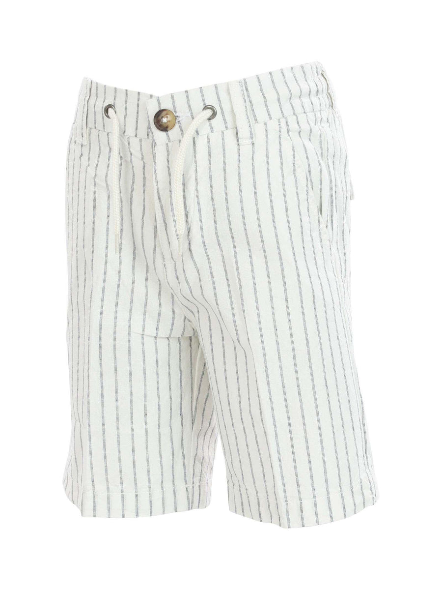 Bermuda bianchi gessati in cotone BMD4102J BIANCO Dan John 