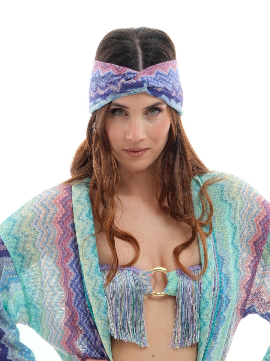 Fascia Pho Firenze multicolor con motivo a zig-zag 9021008 MOSAIC PHO FIRENZE 