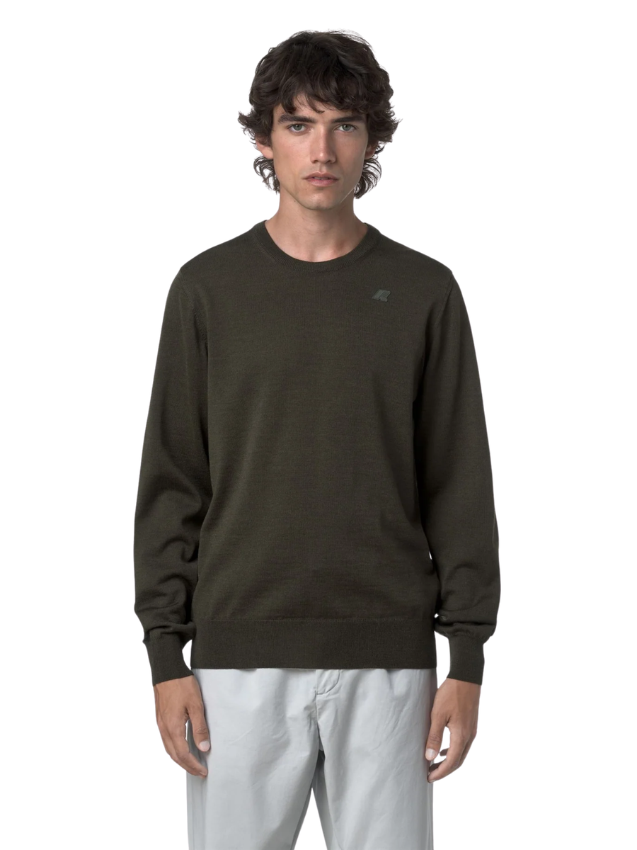 Maglione "Sebastien Merino" K-Way verde K2142EW WMR K-WAY 