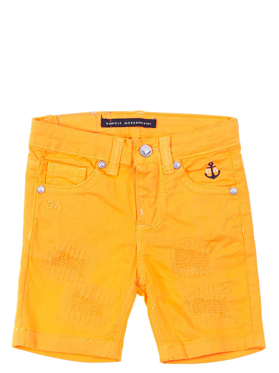Bermuda arancio con ricamo P0614 ORANGE Alessandrini 