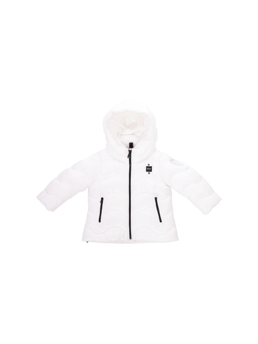 Piumino bambina ad onde Blauer Iarose bianco BLGC02513 100BI Blauer 