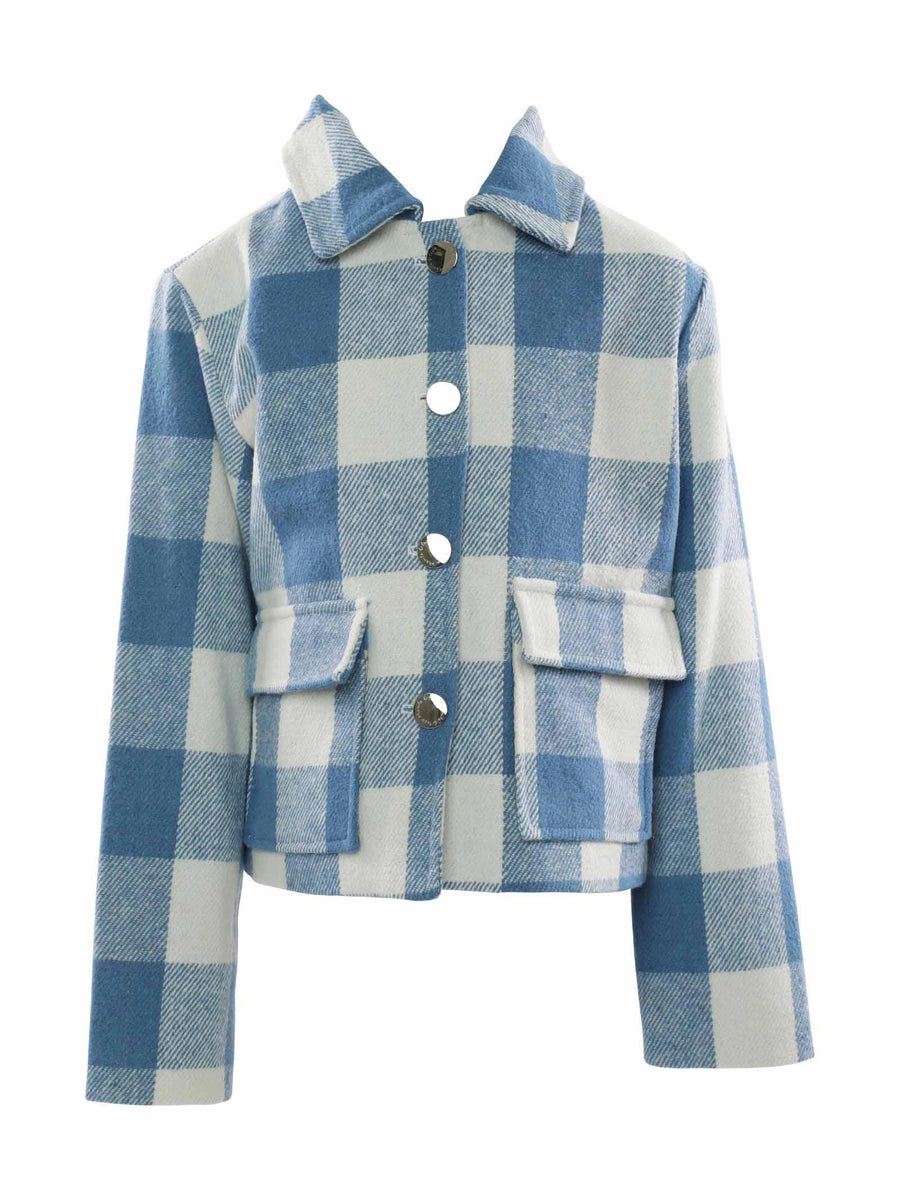 Cappottino oversize a quadri MG1710 POL Manila Grace 