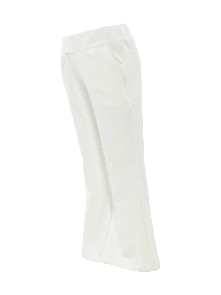 Pantalone a campana bianco PF0231 MILK kontatto kids 