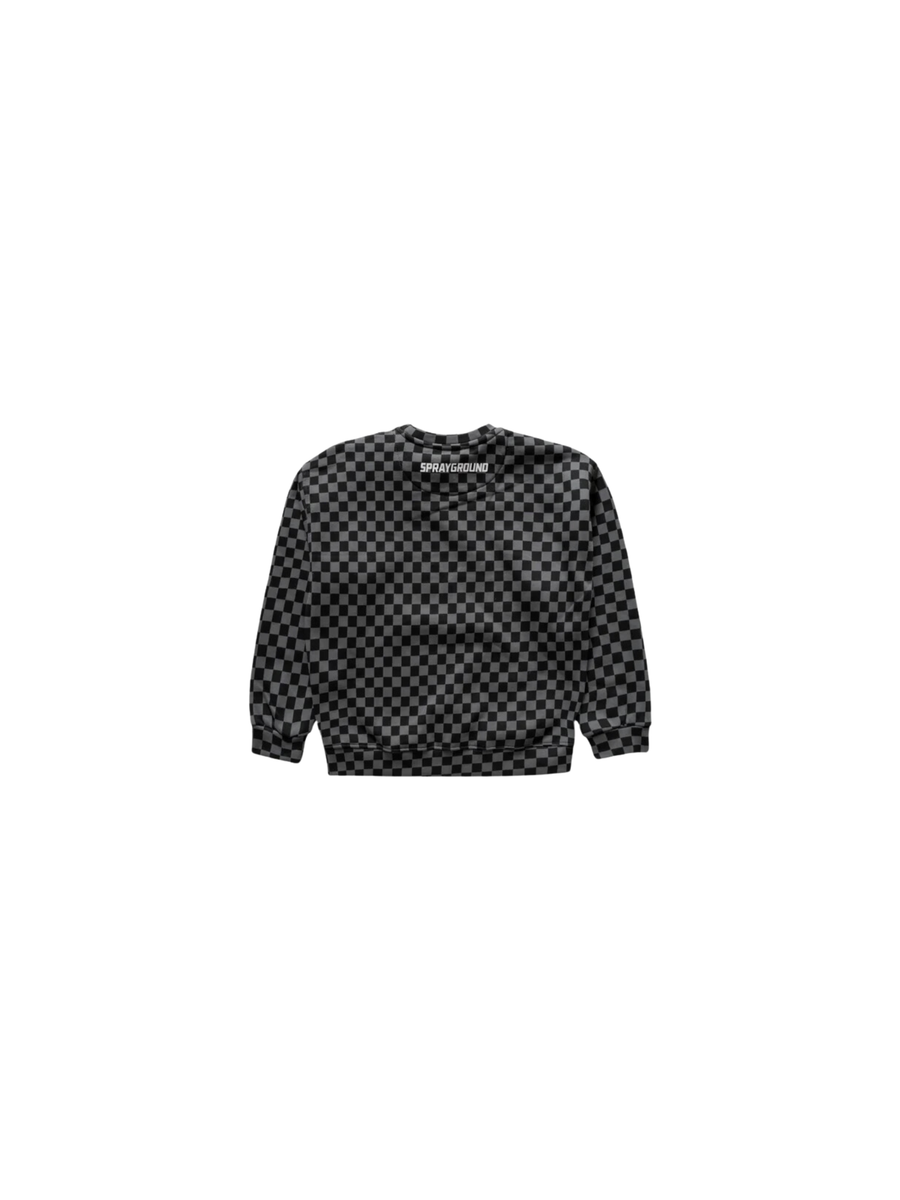 Felpa roller checkered crewneck Sprayground nera SPY1158 UNI Sprayground 