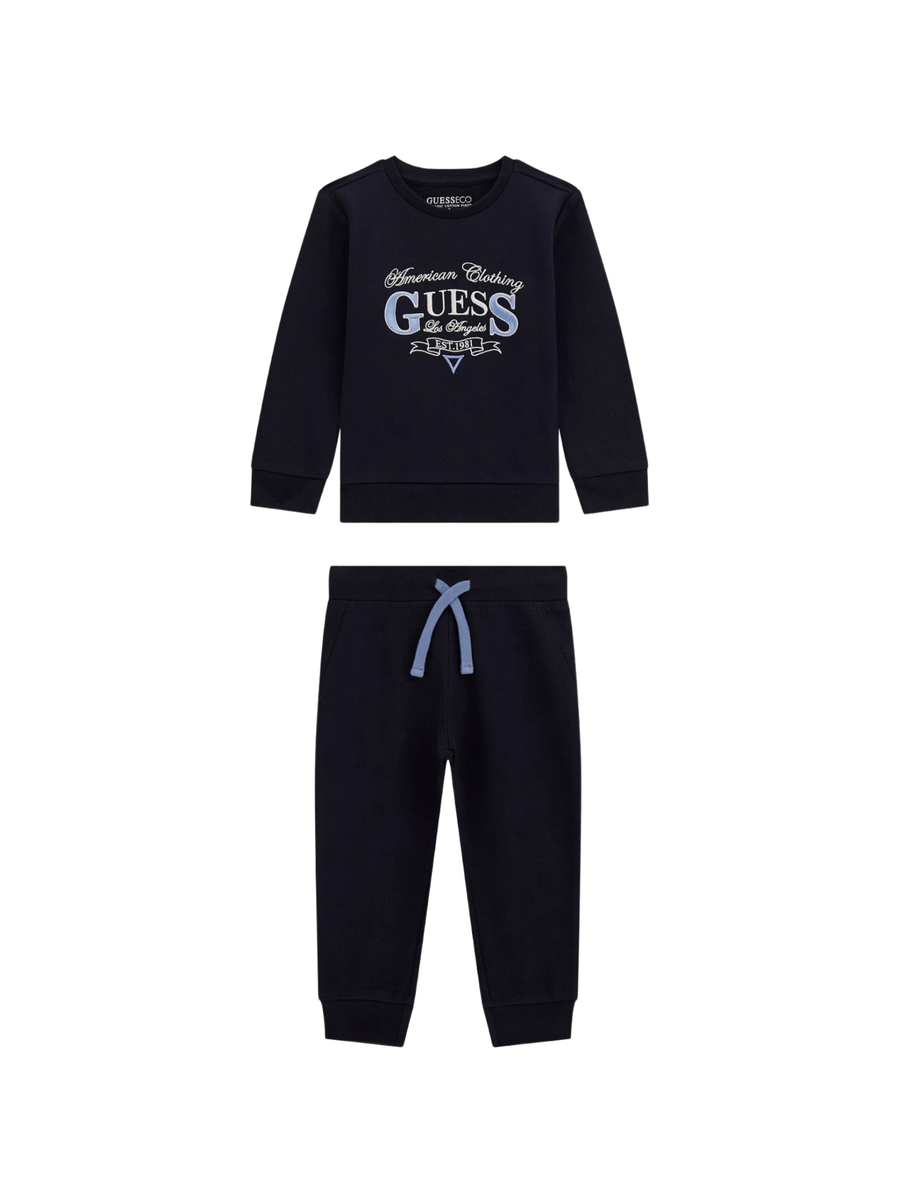 Completo Guess blu navy con dettagli azzurri N5YG14KA6R0 G7V2 Guess 