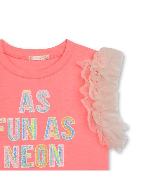 T-shirt rosa pesca tulle U20067 499 Billie Blush 