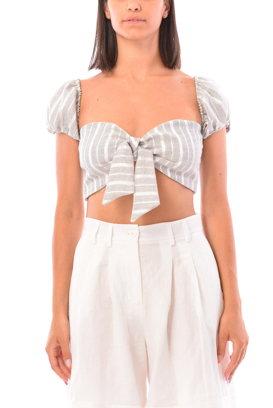 Top grigio gessato ANGELINA ARG Lakore 