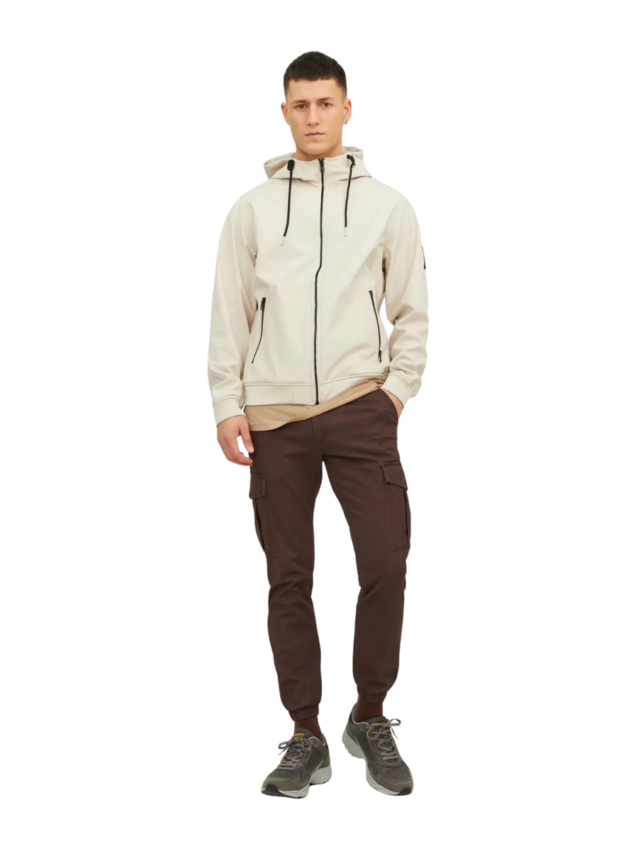 Giubbino Jack & Jones panna con zip 12236300 Moonbeam Jack & Jones 