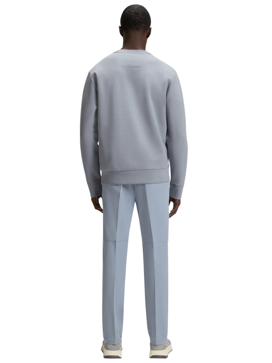 Felpa Boss grigia con maxi logo frontale 50506119 026 Boss 