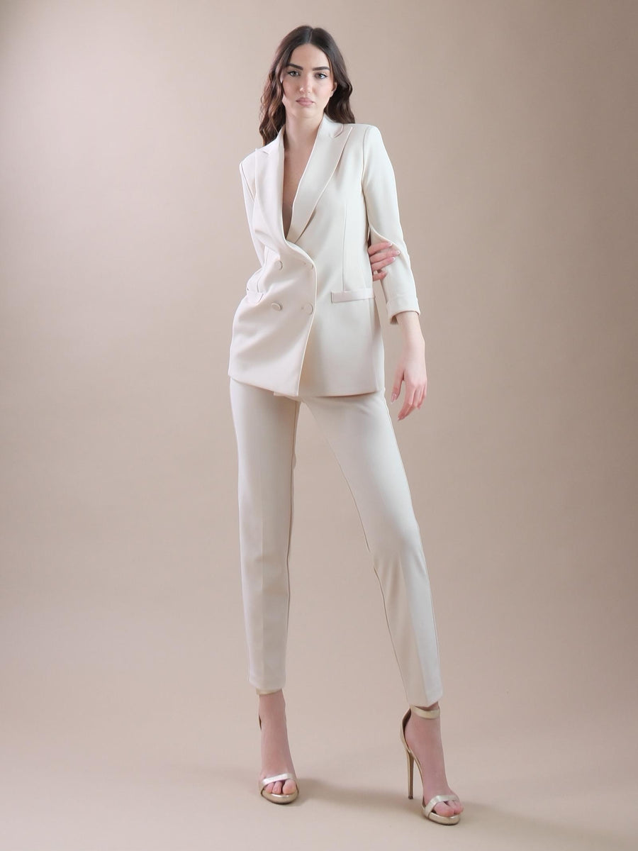 Pantaloni smoking slim-fit avena PVN2HAW AVENANEW Imperial 