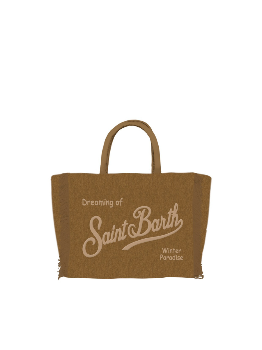 Borsa Vanity mini "cow 10 emb" Saint Barth marrone VAMI024 00163I MC2 SAINT BARTH 