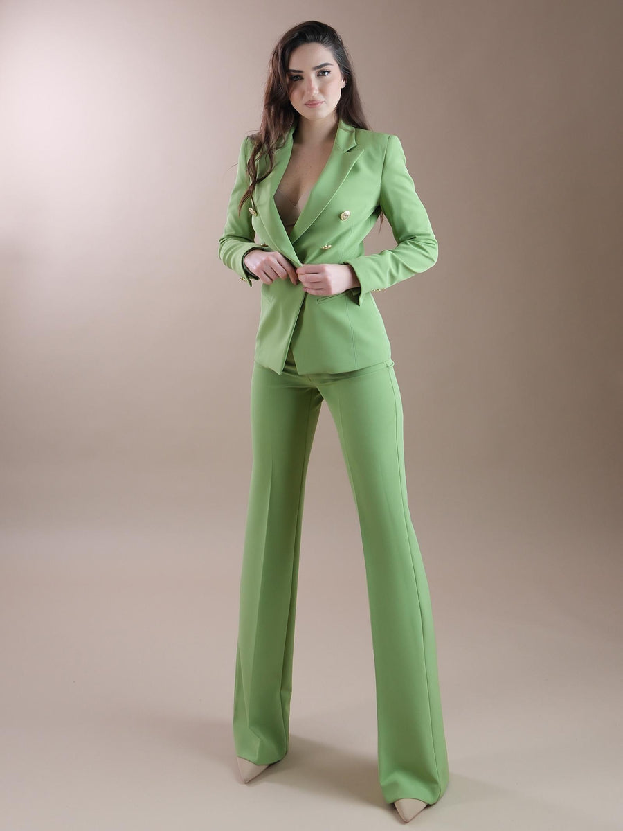 Pantaloni flare verde avocado NP2003T AVOCADO Silence Limited 