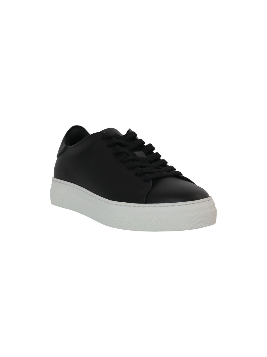 Sneaker in pelle nera 16081298 BLK Selected 